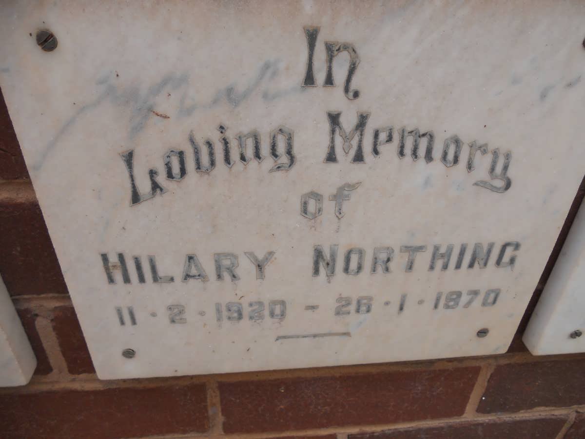 NORTHING Hilary 1920-1970