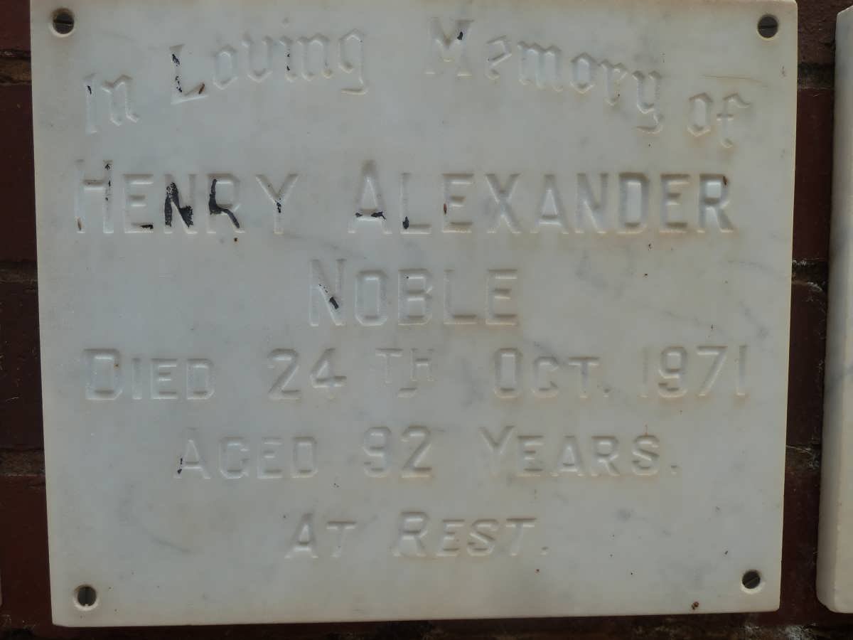 NOBLE Henry Alexander -1971