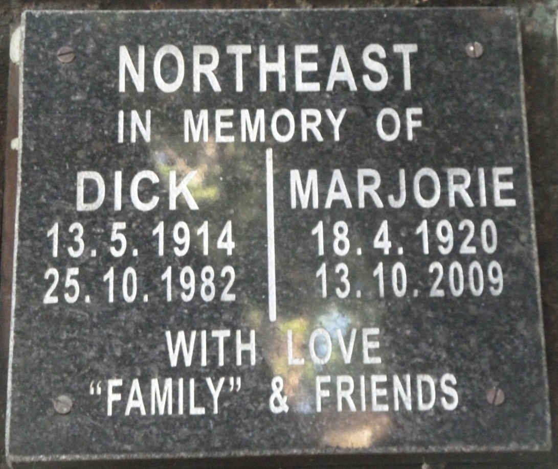 NORTHEAST Dick 1914-1982 &amp; Marjorie 1920-2009