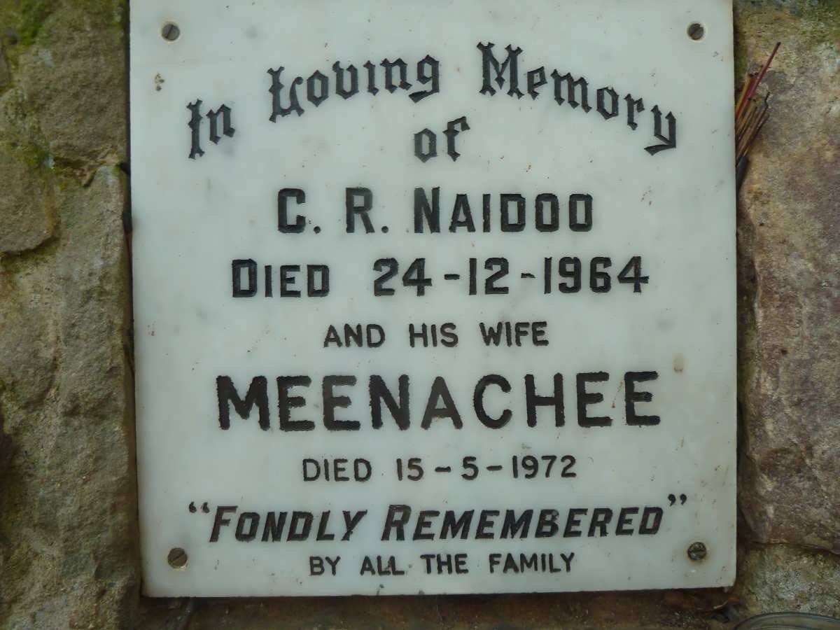 NAIDOO G.R. -1964 &amp; Meenachee -1972