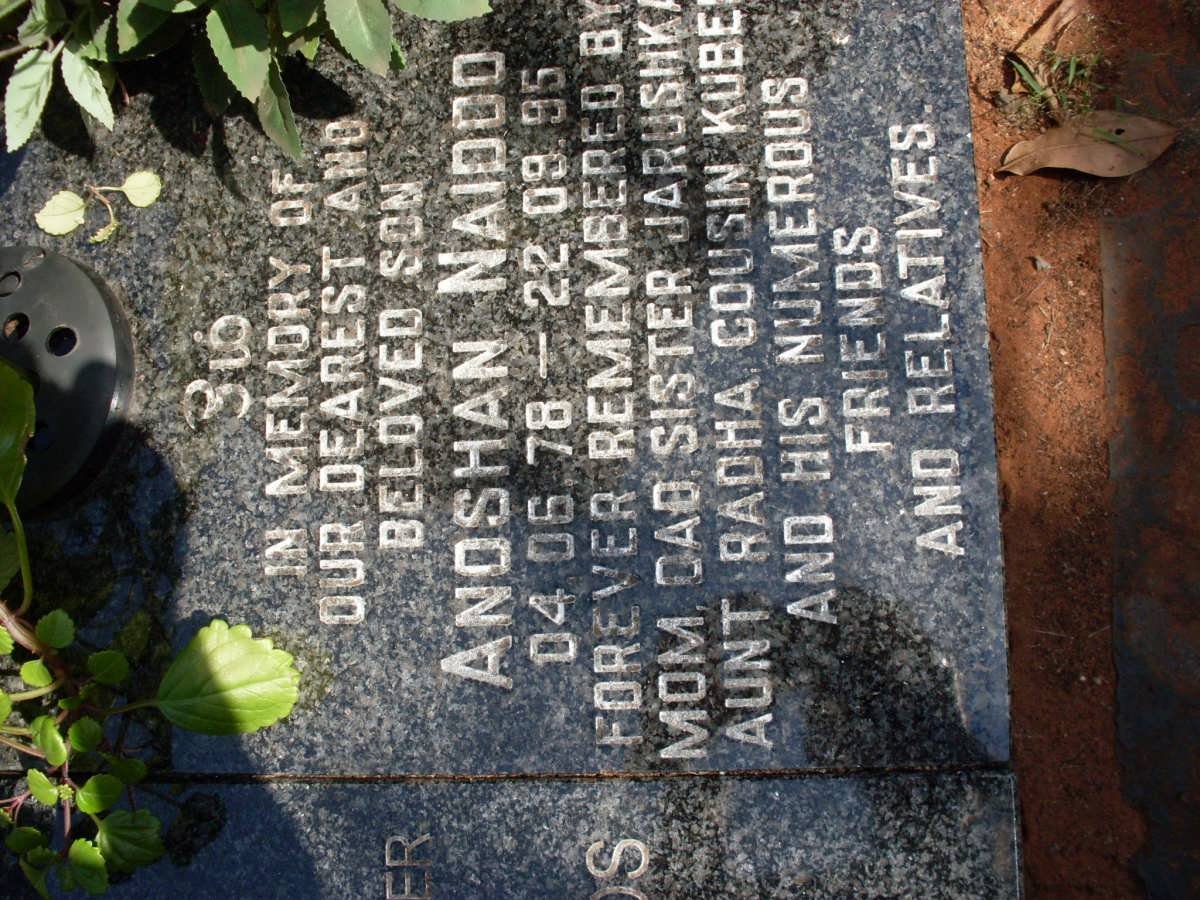 NAIDOO Andshan 1978-1995