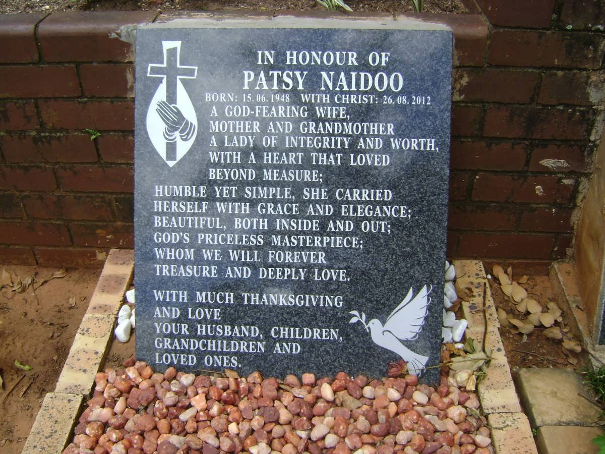 NAIDOO Patsy 1948-2012