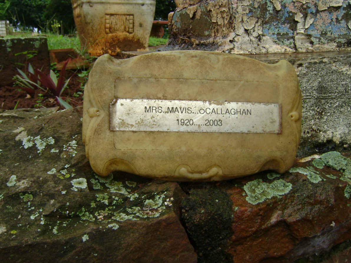 O'CALLAGHAN Mavis 1920-2003