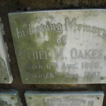 OAKES Ethel M. 1886-1957