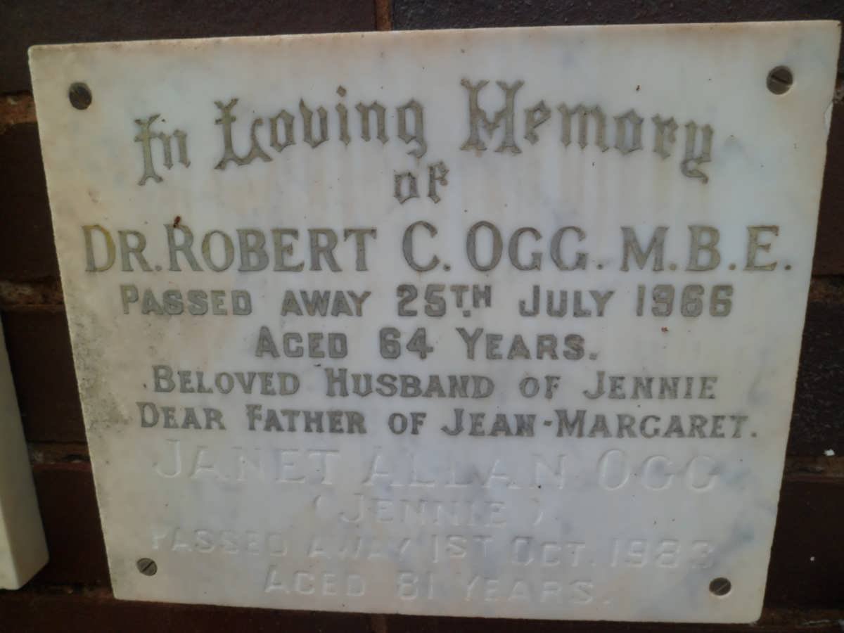 OGG Robert C. -1966 &amp; Janet Allan -1983
