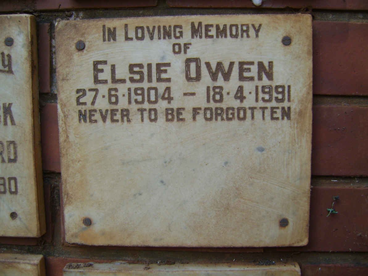 OWEN Elsie 1904-1991