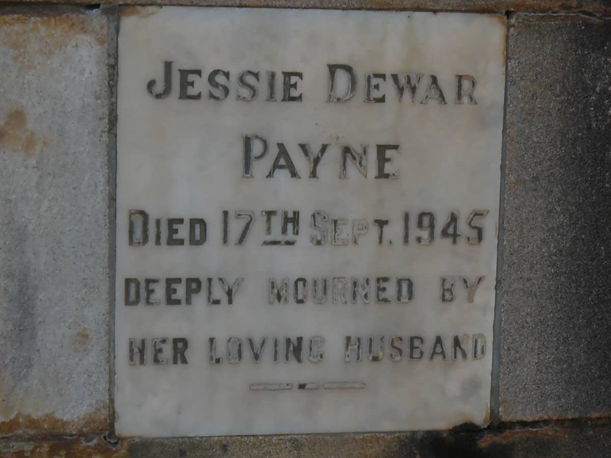 PAYNE Jessie Dewar -1945