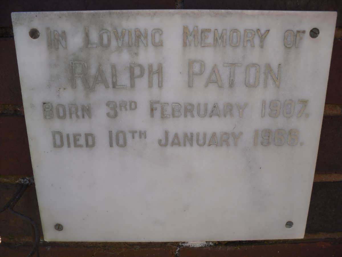 PATON Ralph 1907-1966