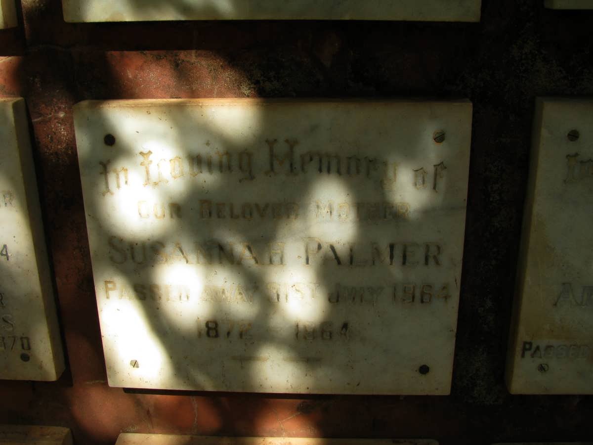 PALMER Susannah 1872-1964