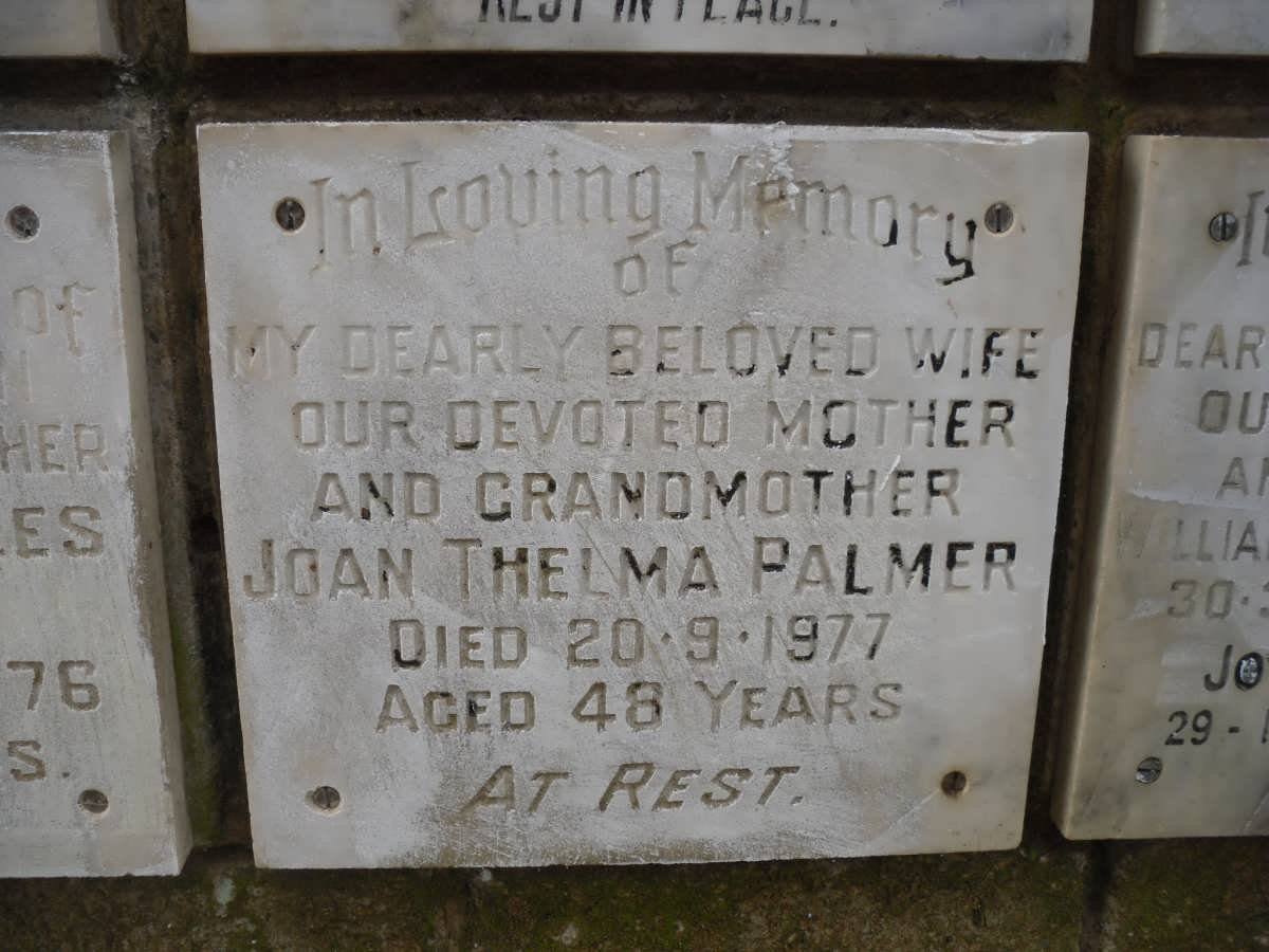 PALMER Joan Thelma -1977