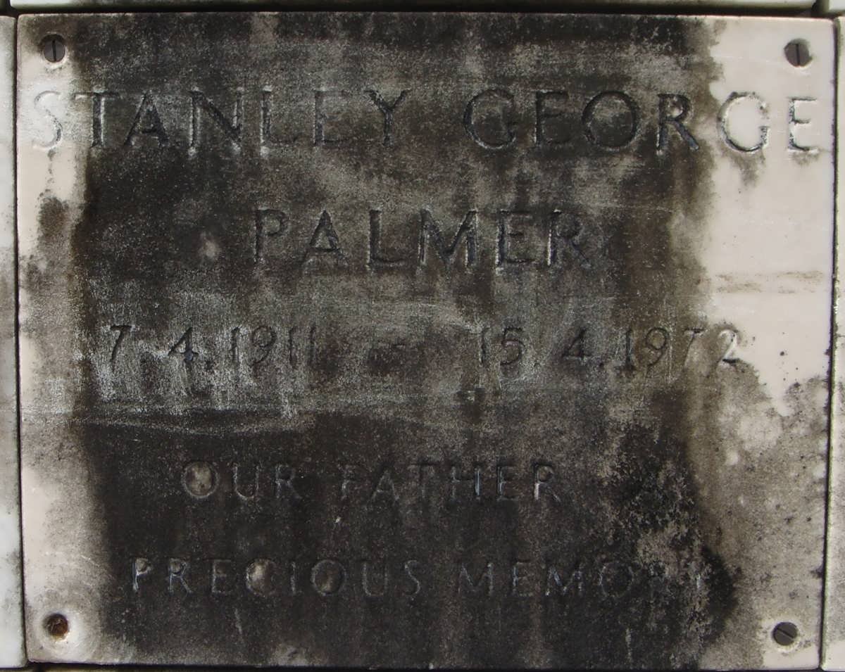 PALMER Stanley George 1911-1972