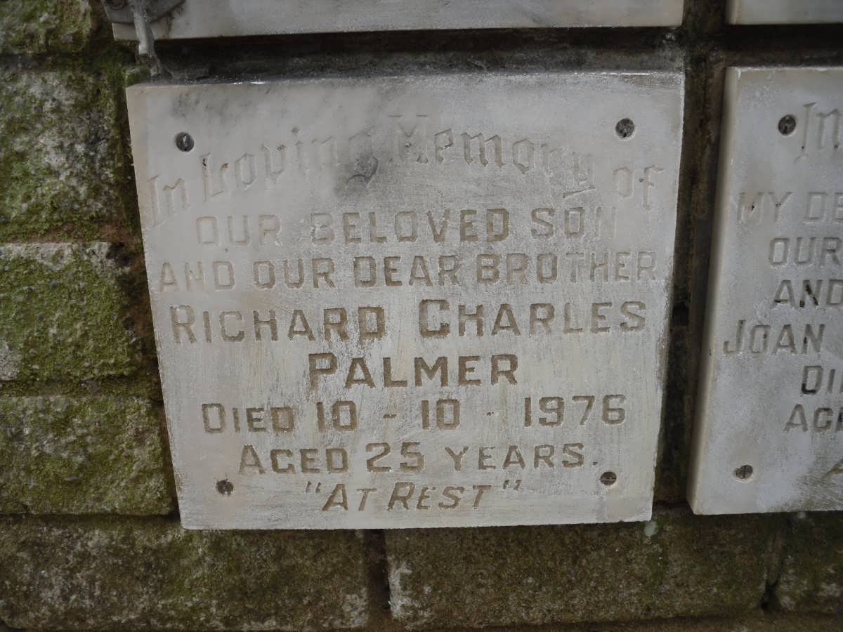 PALMER Richard Charles -1976