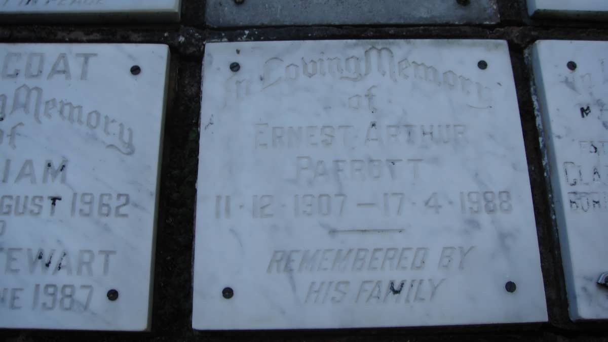 PARROTT Ernest Arthur 1907-1988