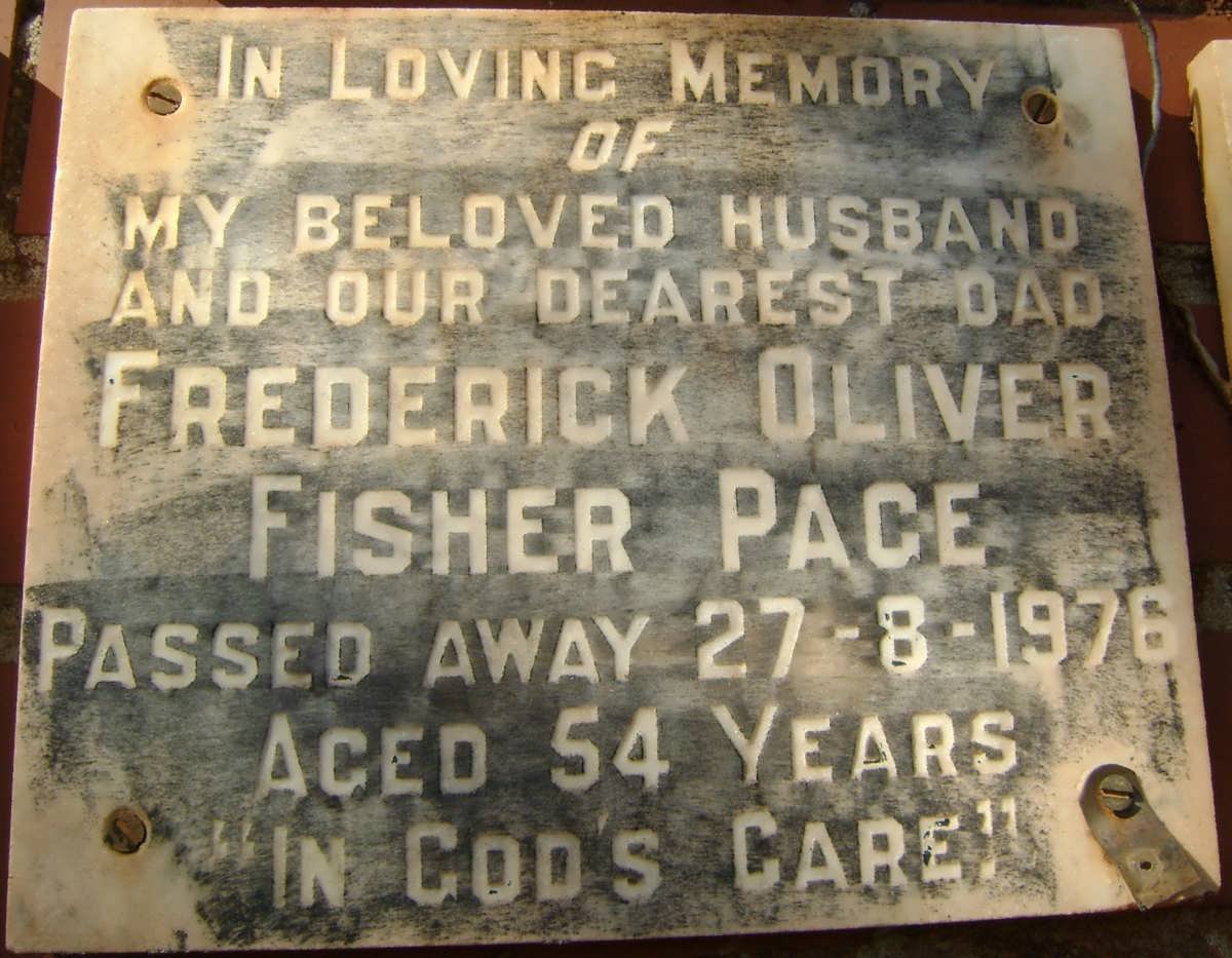 PAGE Frederick Oliver Fisher -1976
