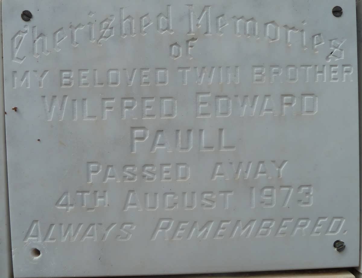 PAULL Wilfred Edward -1973