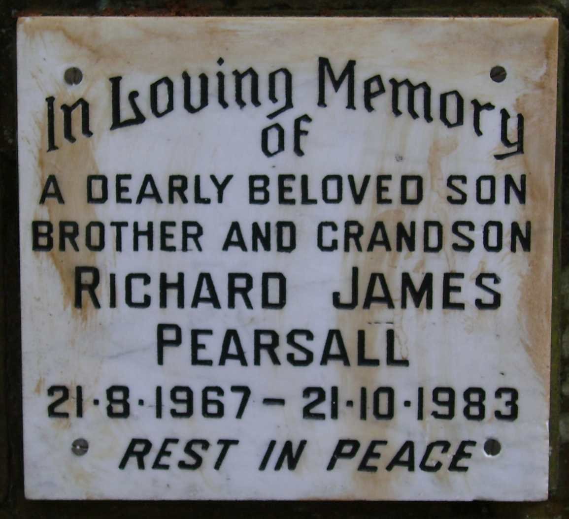 PEARSALL Richard James 1967-1983