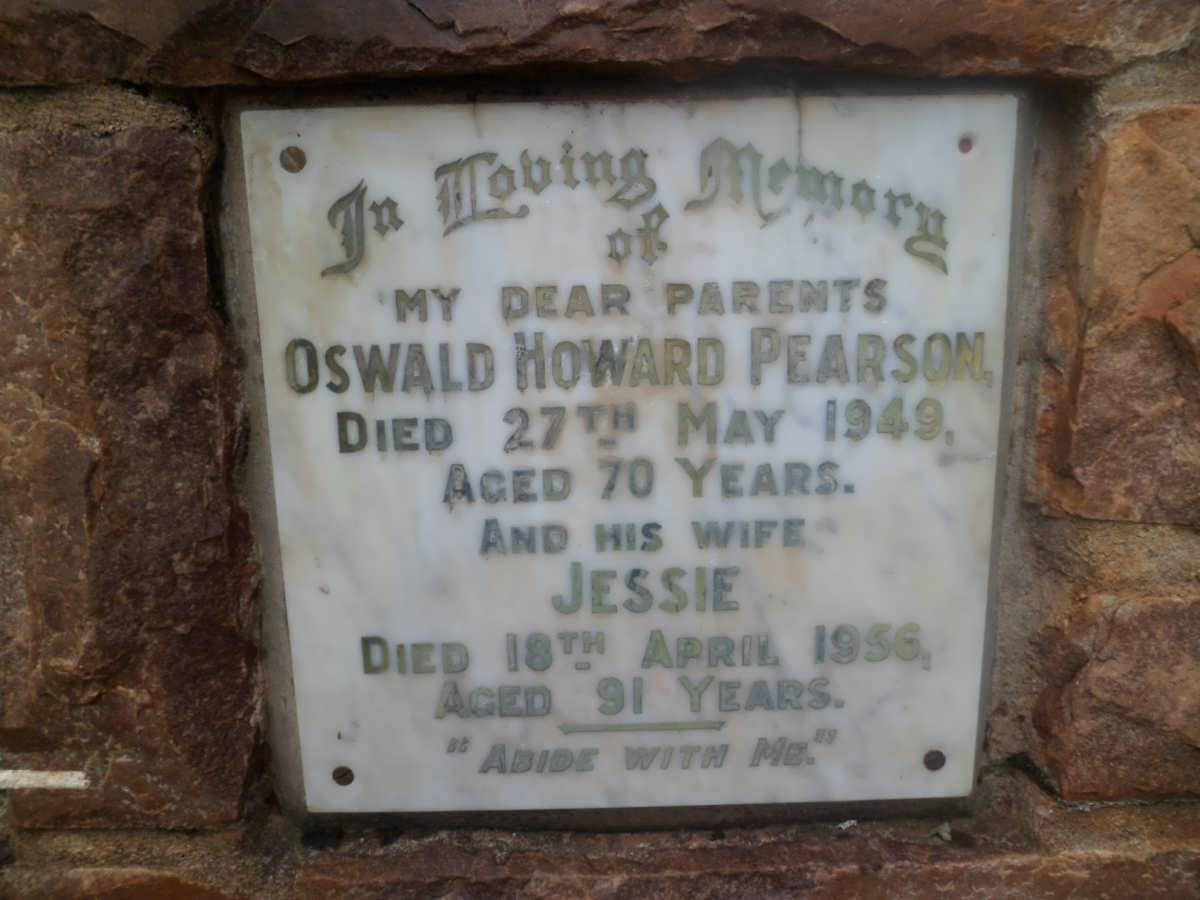 PEARSON Oswald Howard -1949 &amp; Jessie -1956