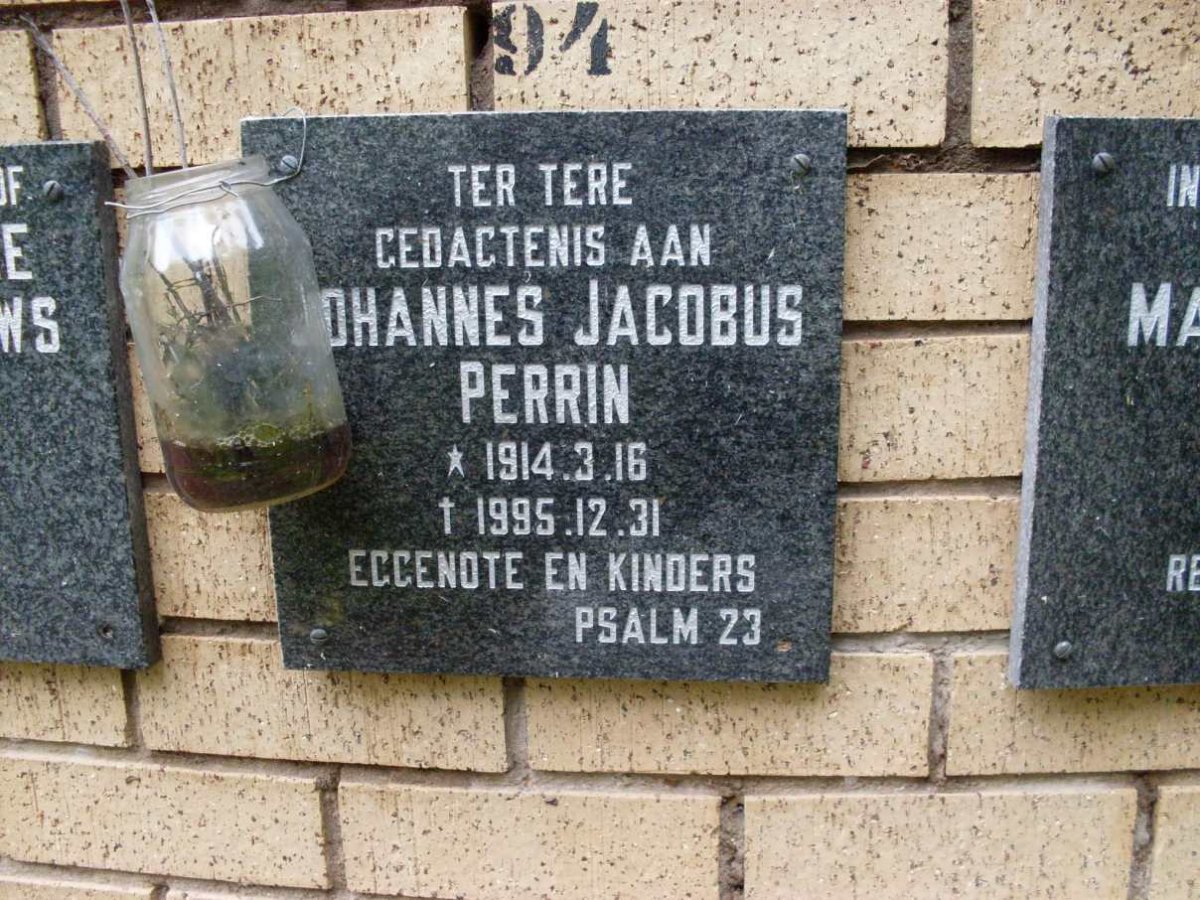 PERRIN Johannes Jacobus 1914-1995