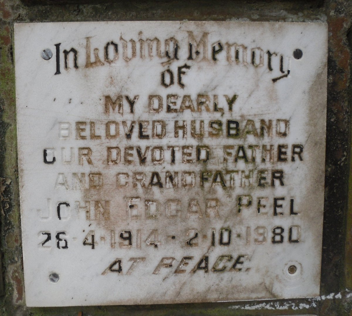 PEEL John Edgar 1914-1980