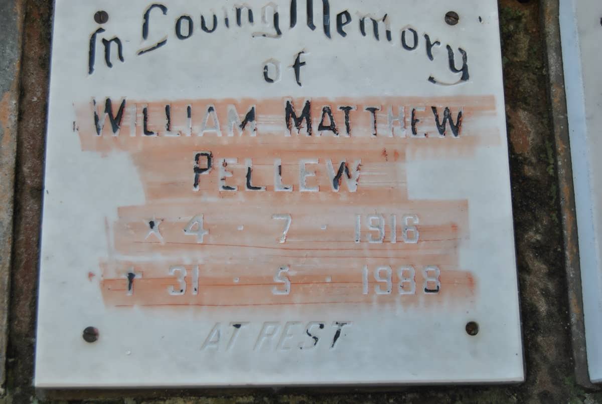 PELLEW William Matthew 1916-1988