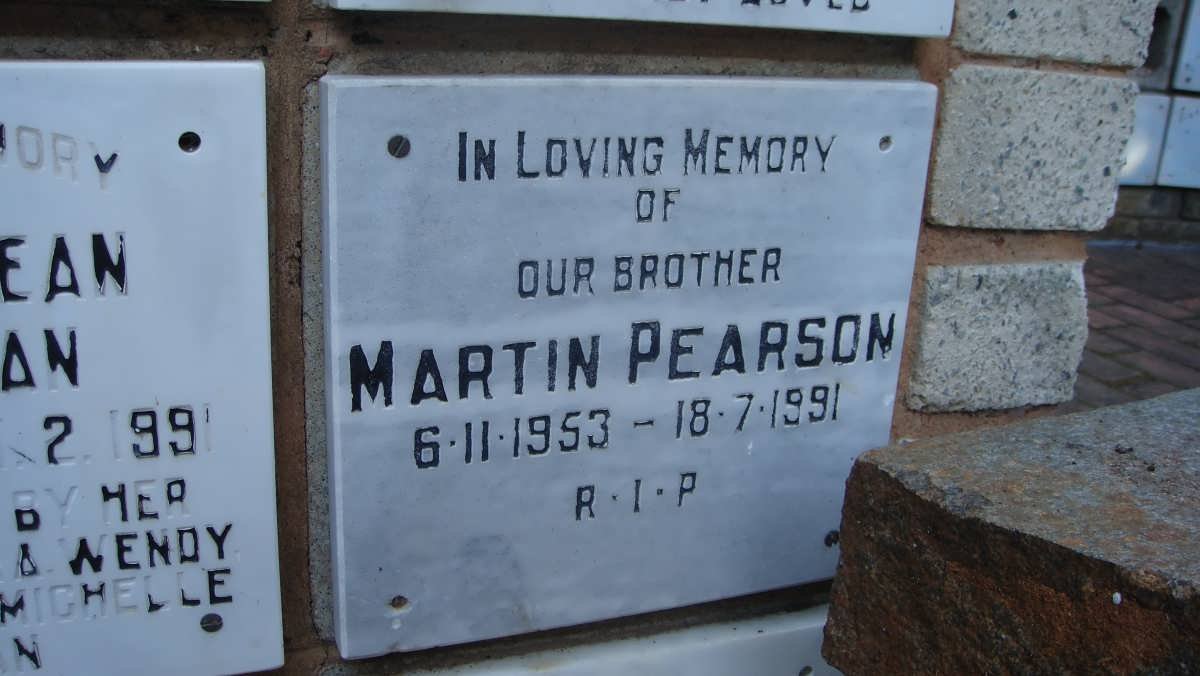 PEARSON Martin 1953-1991