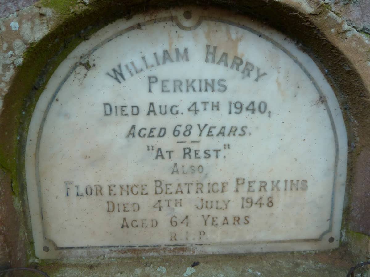 PERKINS William Harry -1940 &amp; Florence Beatrice -1948