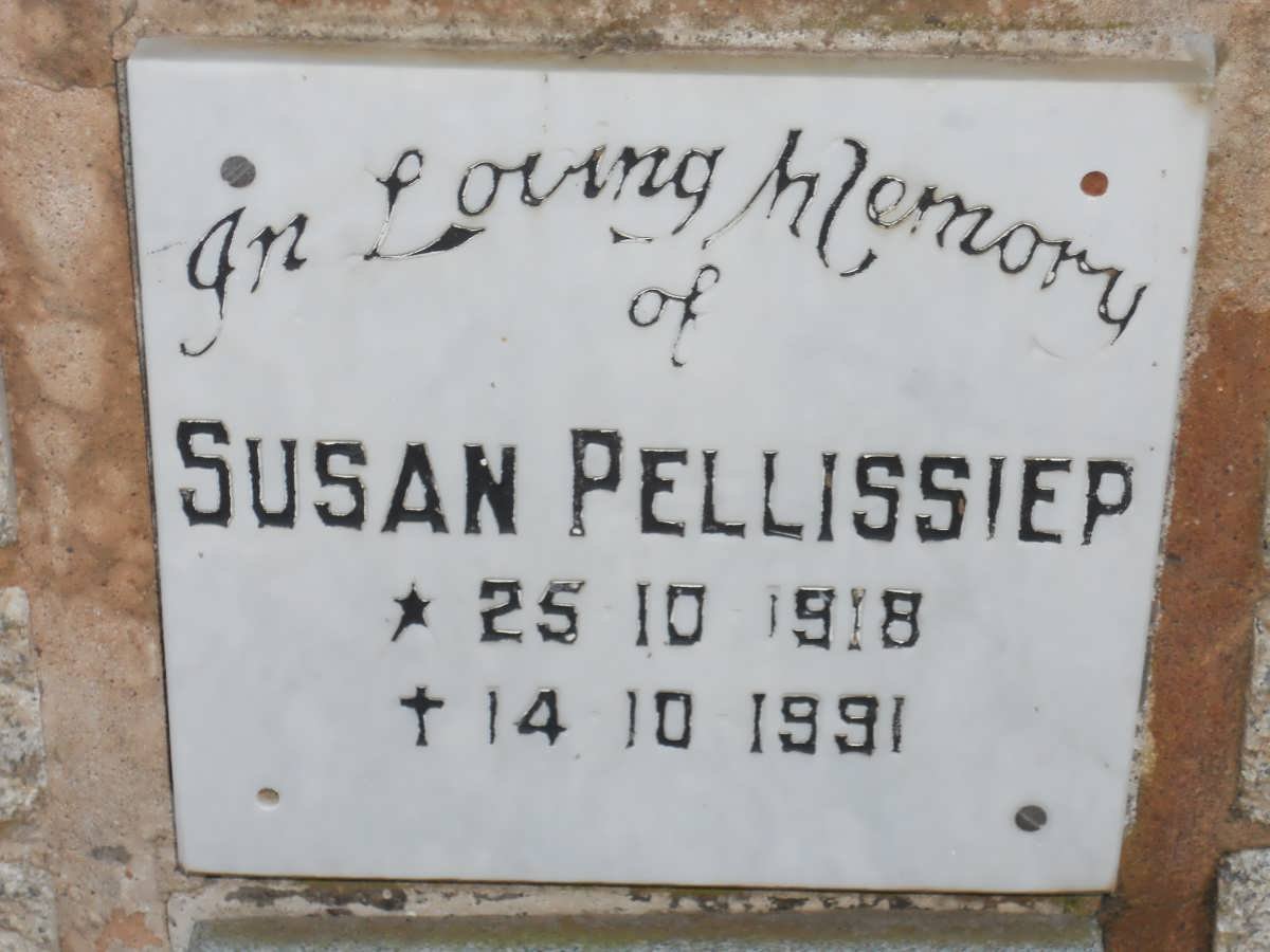 PELLISSIEP Susan 1918-1991