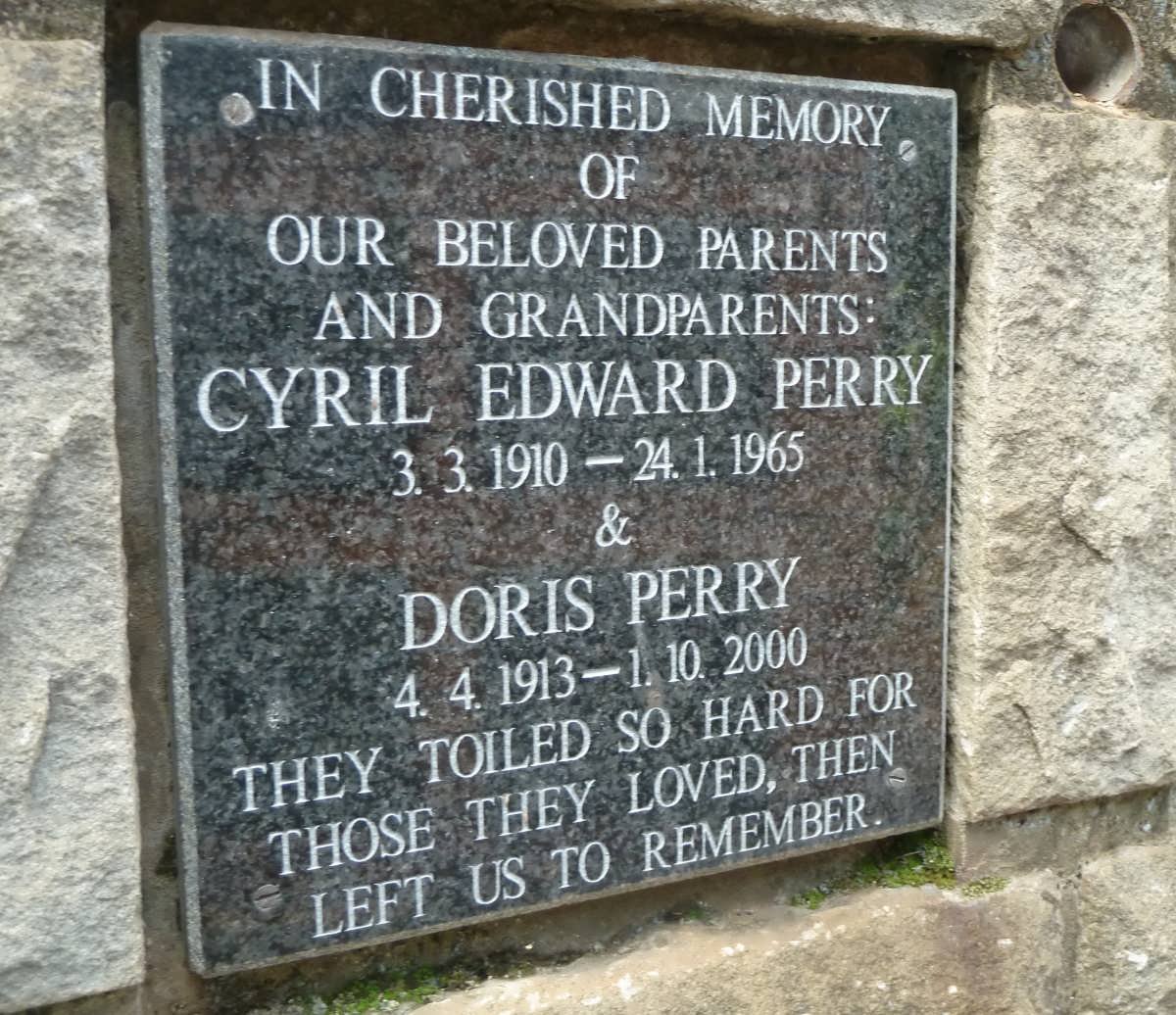 PERRY Cyril Edward 1910-1965 &amp; Doris 1913-2000
