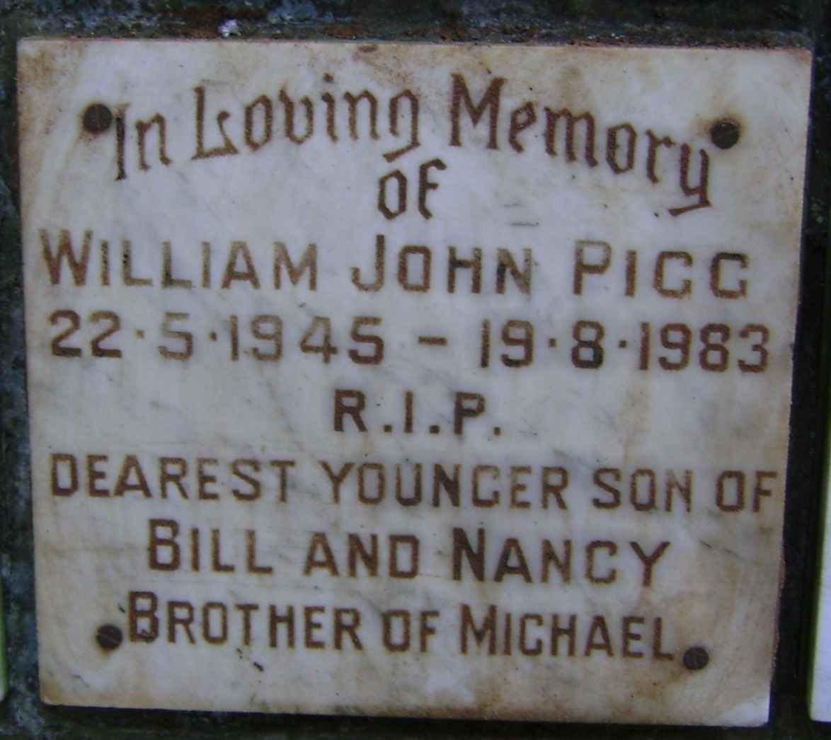 PIGG William John 1945-1983