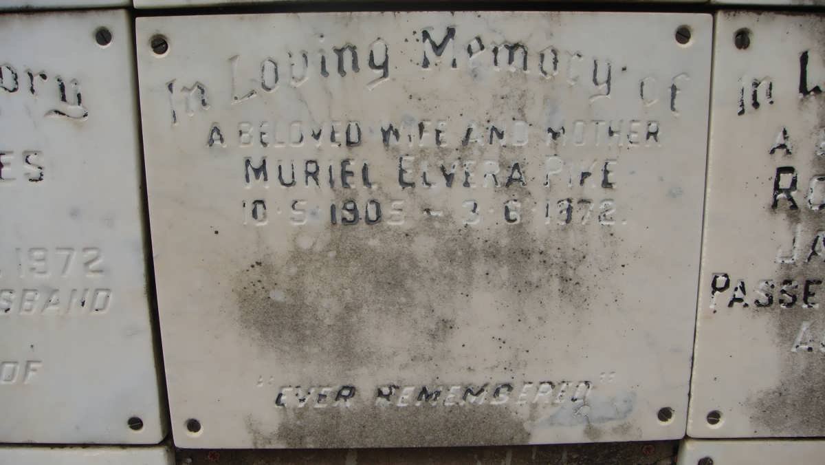 PIKE Muriel Elvera 1905-1972