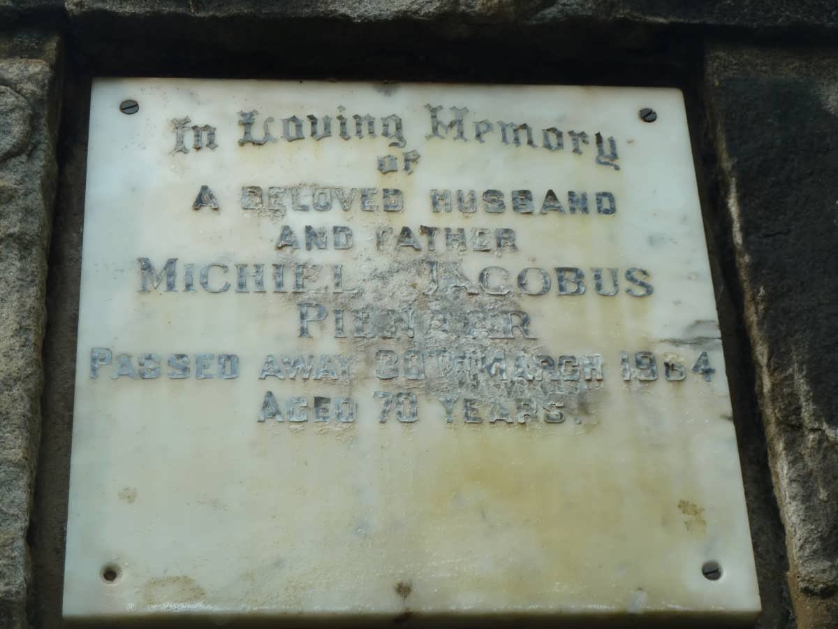 PIENAAR Michiel Jacobus -1964