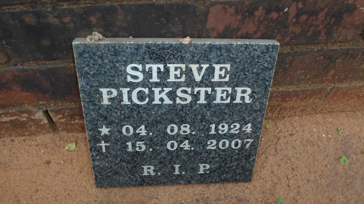 PICKSTER Steve 1924-2007