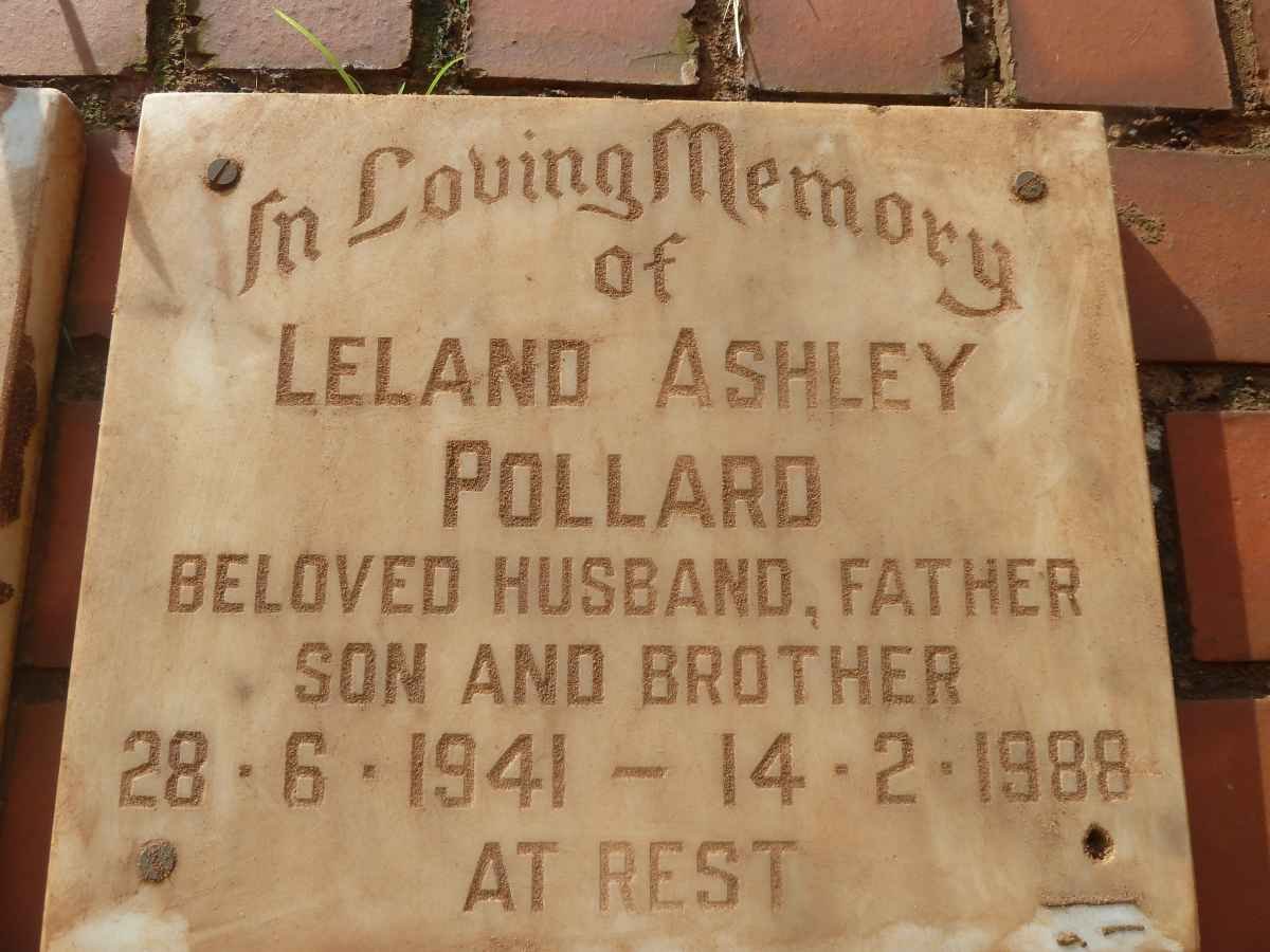 POLLARD Leland Ashley 1941-1988