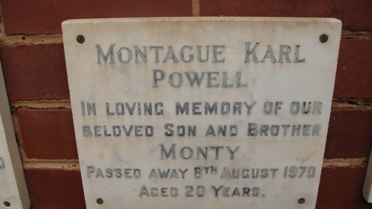 POWELL Montague Karl -1970