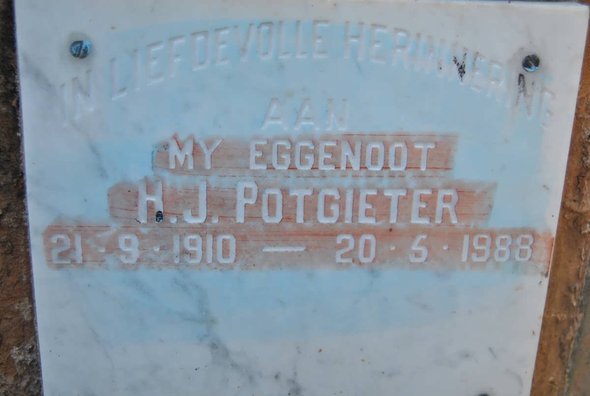 POTGIETER H.J. 1910-1988