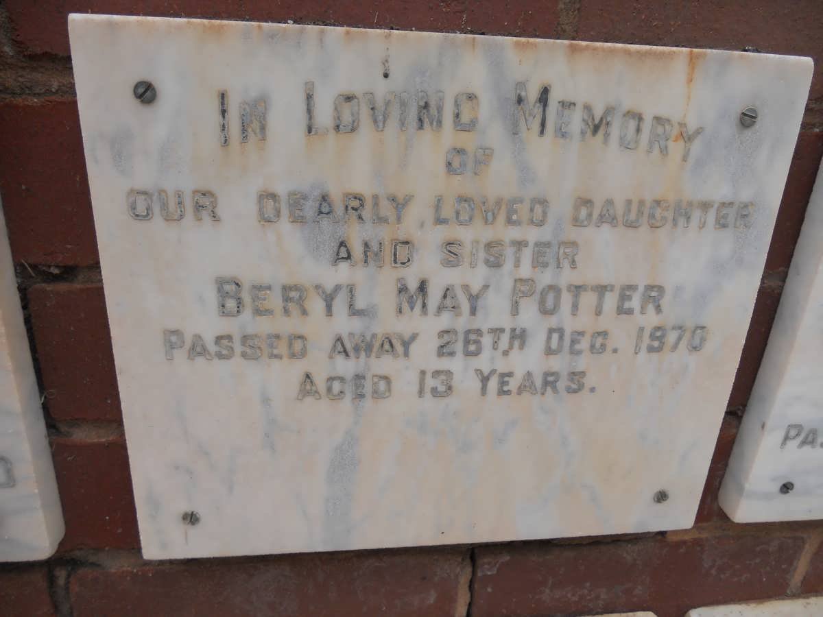 POTTER Beryl May -1970