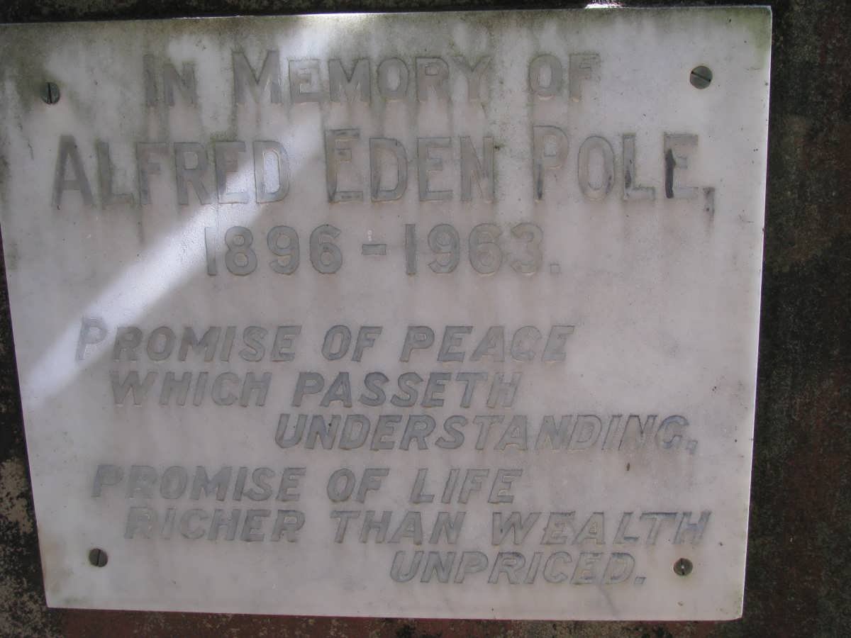 POLE Alfred Eden 1896-1963