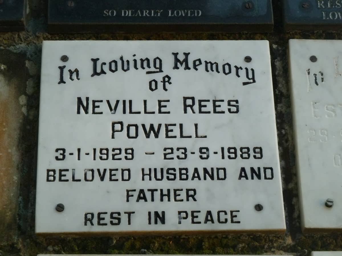 POWELL Neville Rees 1929-1989