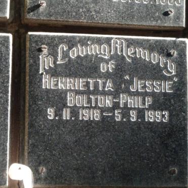 PHILP Henrietta, Bolton 1918-1993
