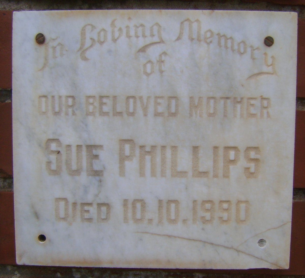 PHILLIPS Sue -1990