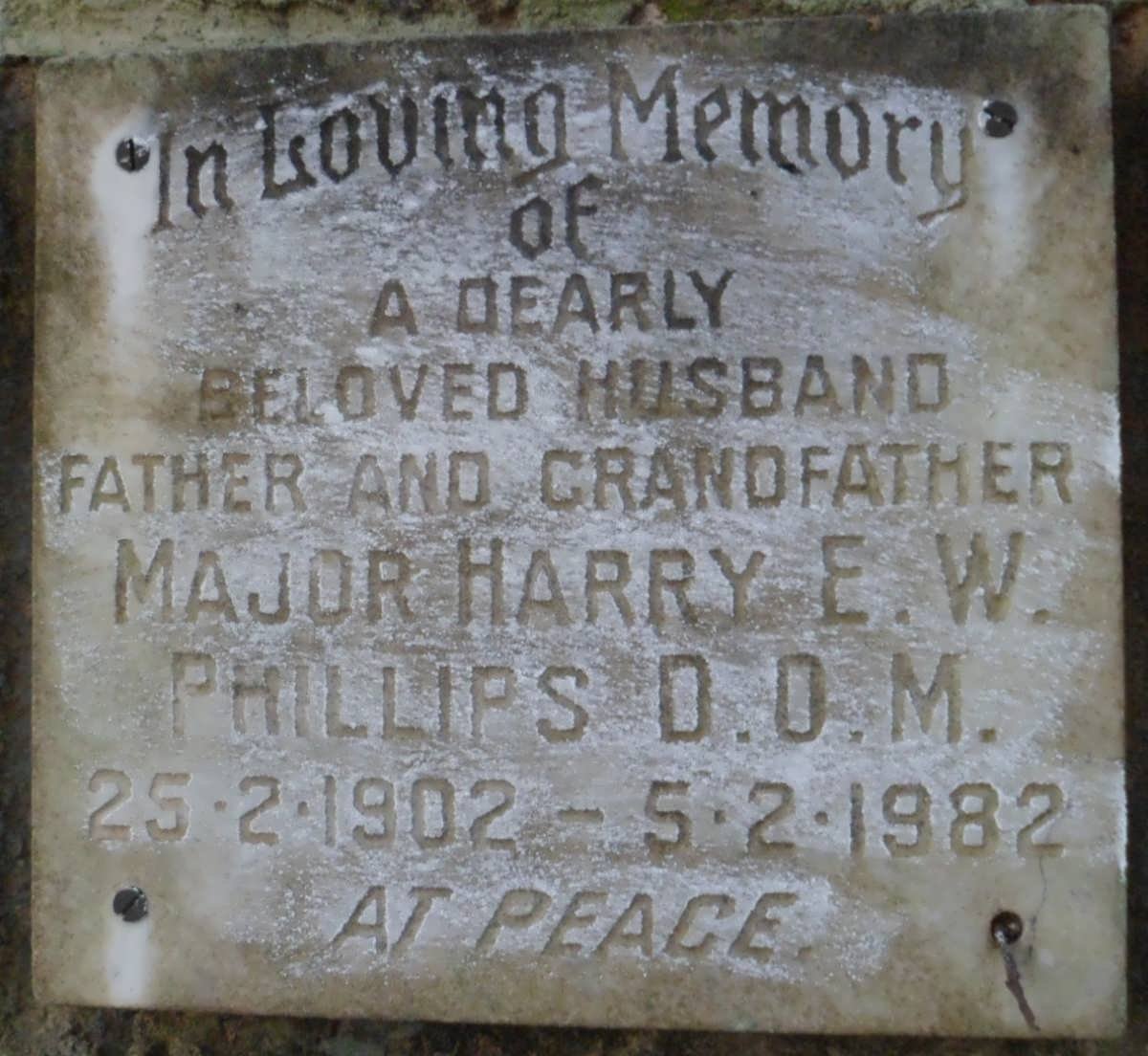 PHILLIPS Harry E.W. 1902-1982