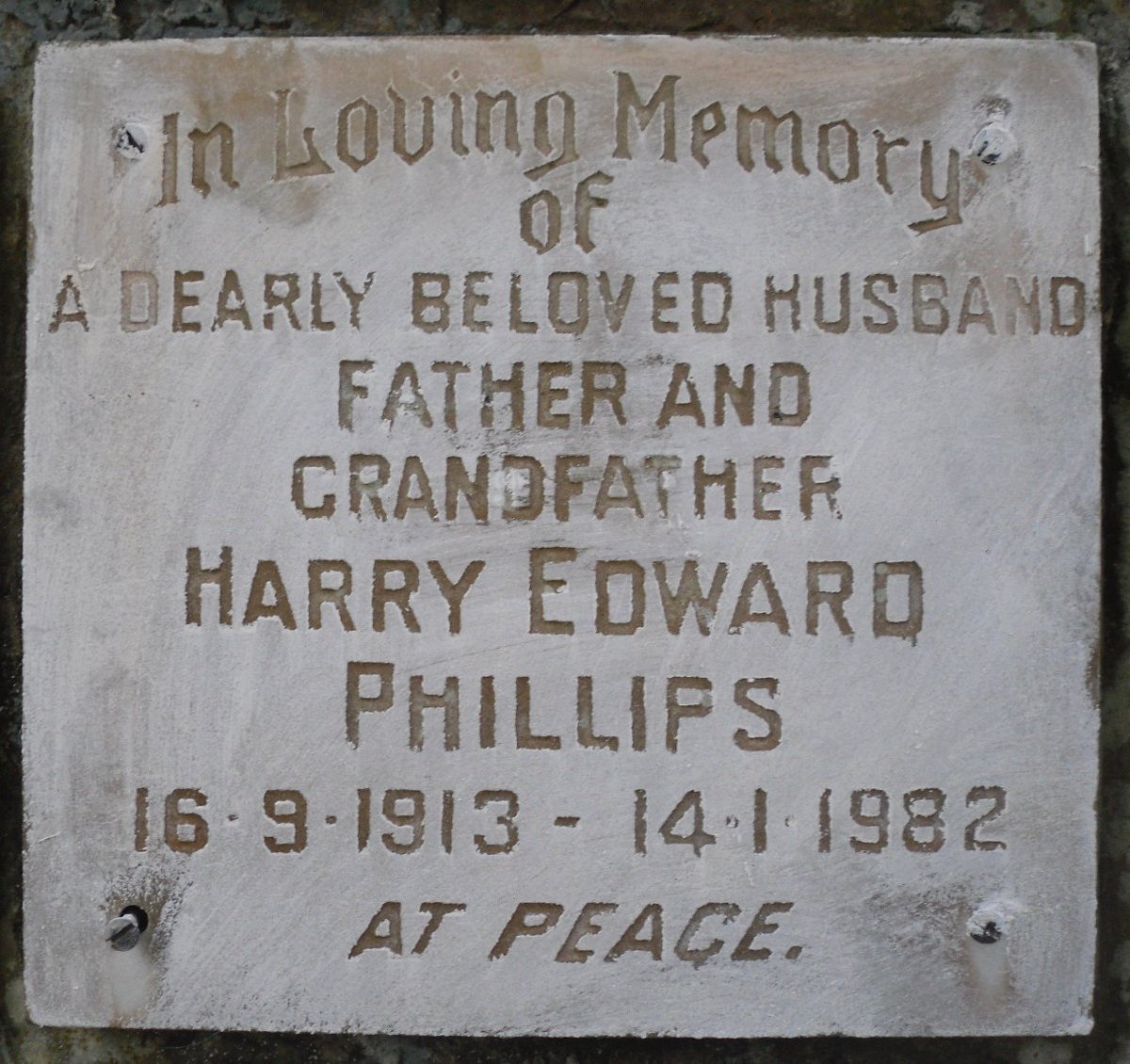 PHILLIPS Harry Edward 1913-1982