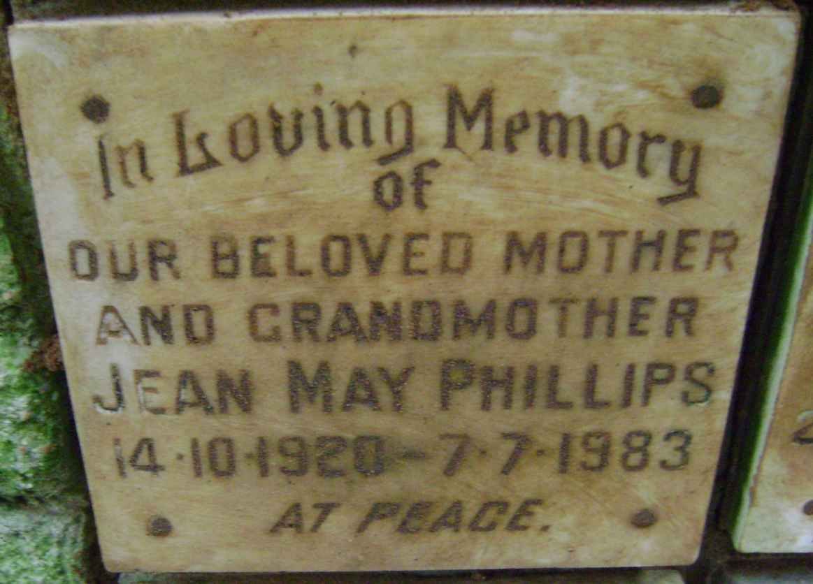 PHILLIPS Jean May 1920-1983