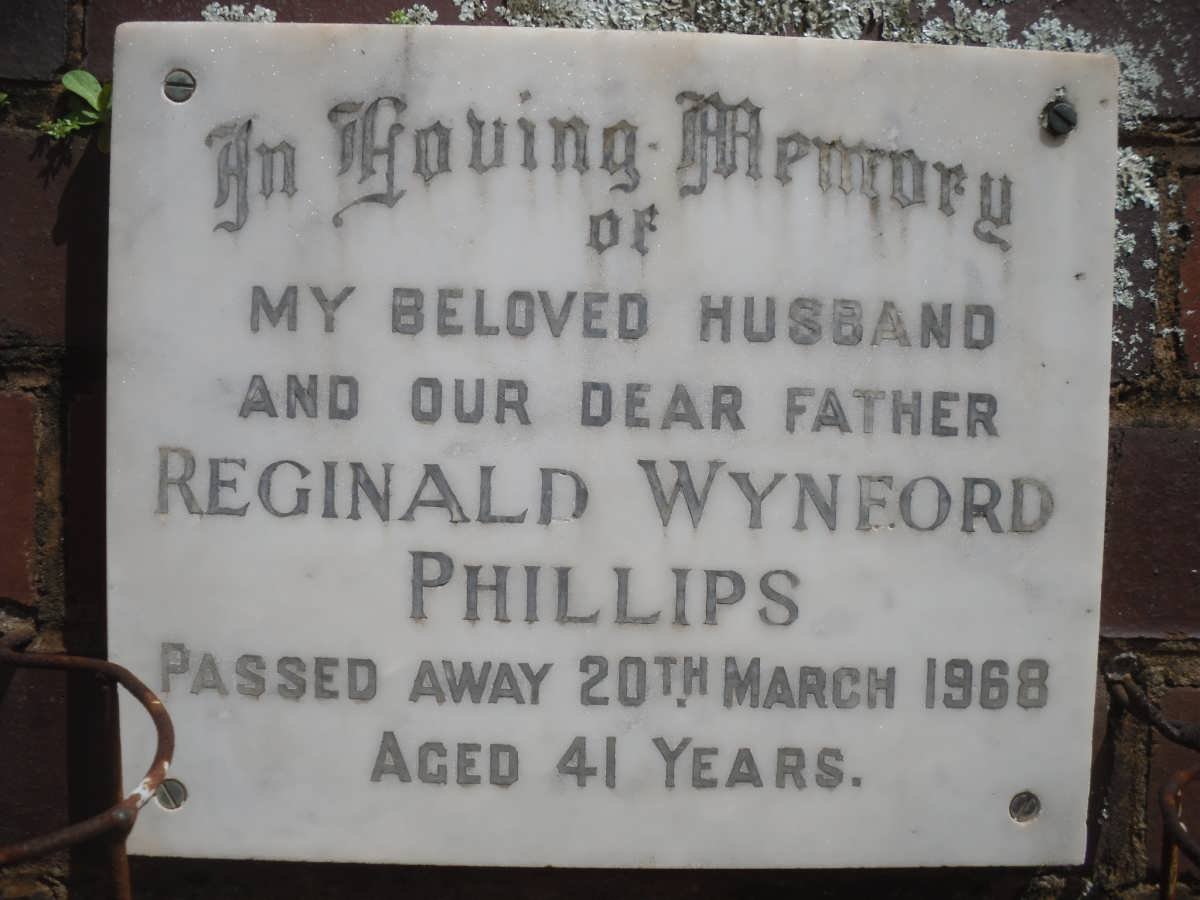 PHILLIPS Reginald Wynford -1968