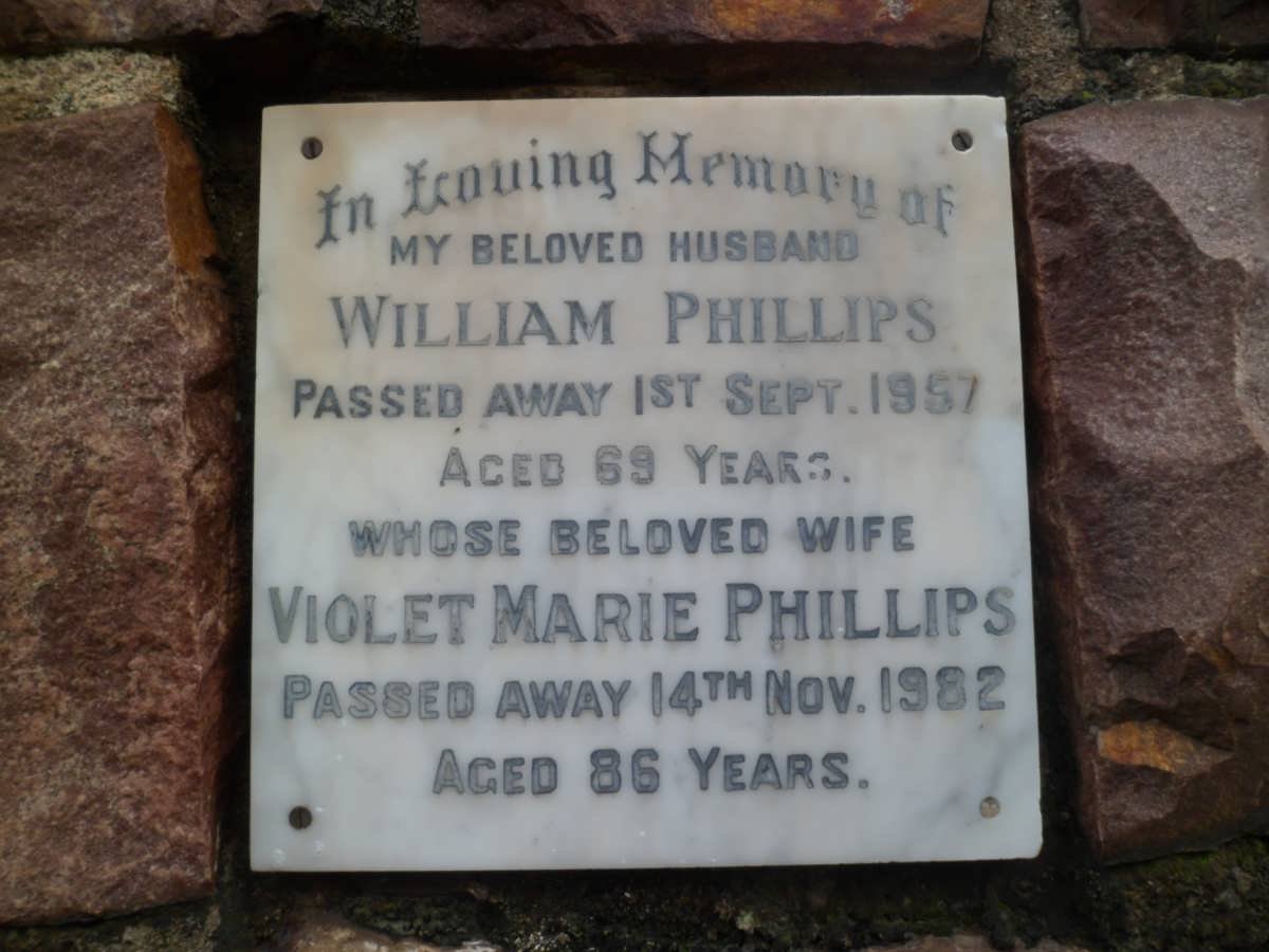 PHILLIPS William -1957 &amp; Violet Marie -1982