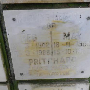 PRITCHARD Reg 1902-1988 &amp; May 1903-1980