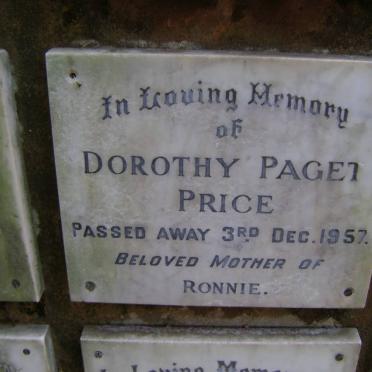 PRICE Dorothy Paget -1957