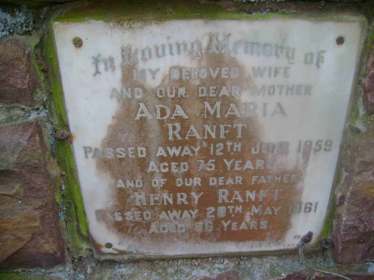 RANFT Henry -1961 &amp; Ada Maria -1959