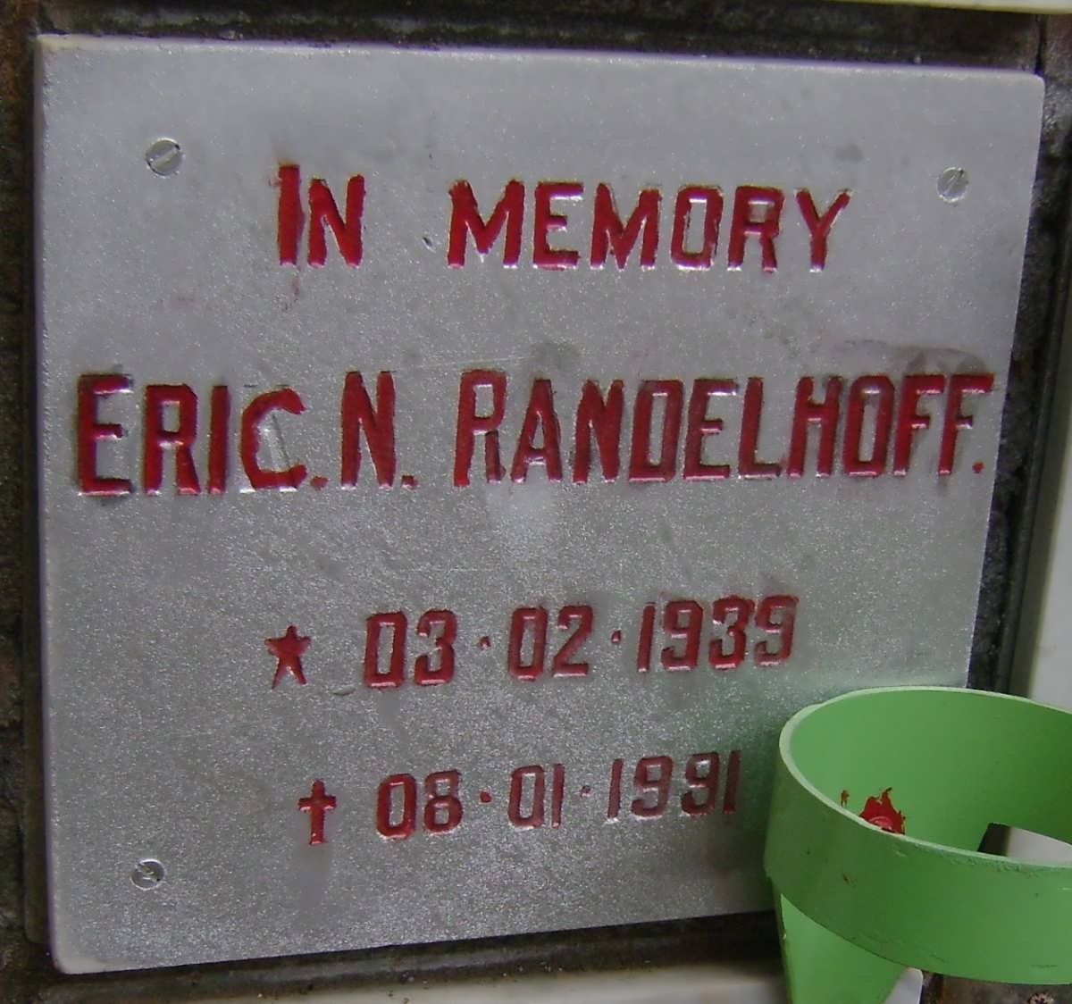 RANDELHOFF Eric N. 1939-1991