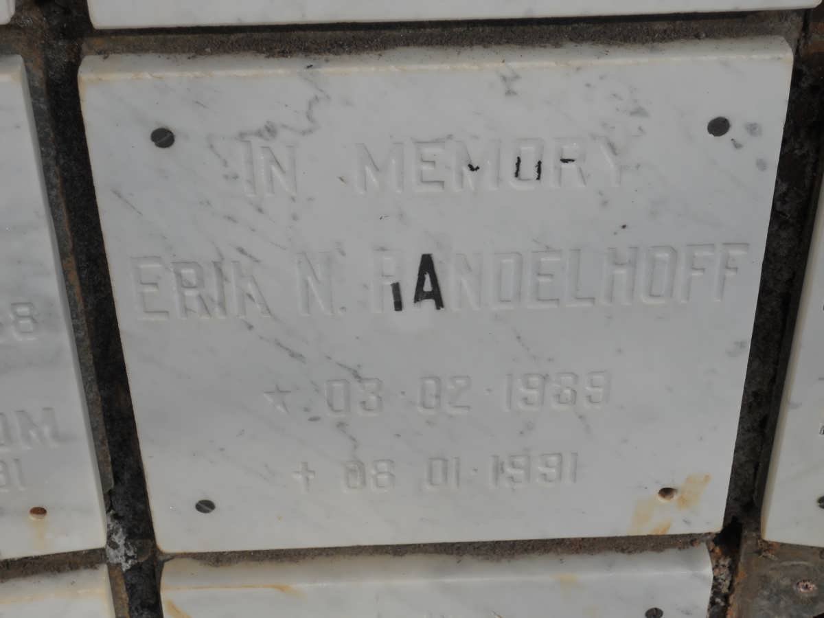 RANDELHOFF Erik N. 1939-1991